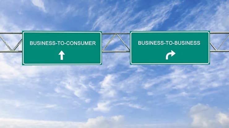 שלטי דרך: Business-To-Consumer ו-Business-To-Business